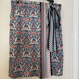 LOFT silk skirt